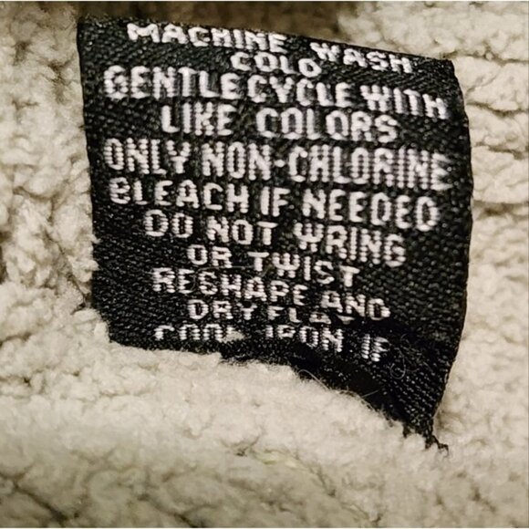 Moon & Madison Olive Green Cropped Cowl Neck Chunky Sweater - Picture 6 of 11